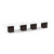 18' Classic Boat Shape Conference Table with Cube Base - White Top, Espresso Base