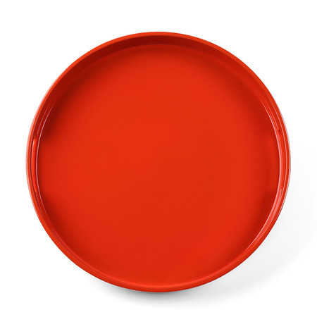 Tray Round Orange 13-1/2"