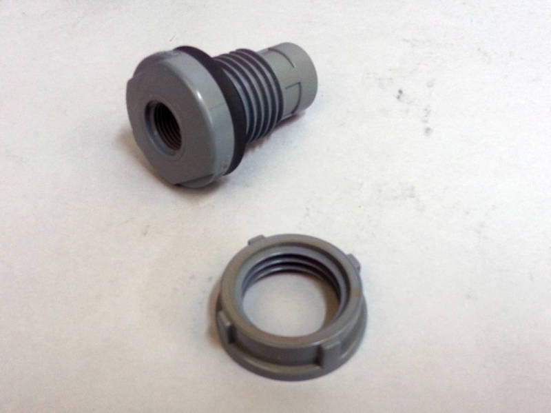 CCI 1" PVC SelfAligning Bulkhead Tank Fitting With Viton Seal