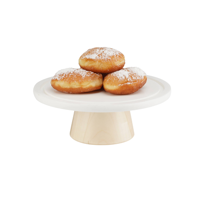 Cal-Mil 22378-93-71 9" dia. x 3-1/2"H Blonde Cake Stand