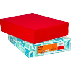 8.5 X 11 60 LB TEXT RED DOMTAR VELLUM COPY PAPER, 81342, 500/RM