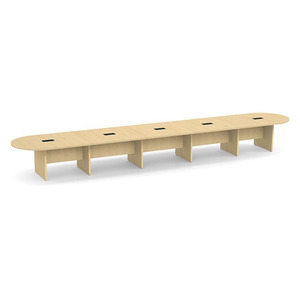 22ft Racetrack, slab base Conference Table: MAPLE 