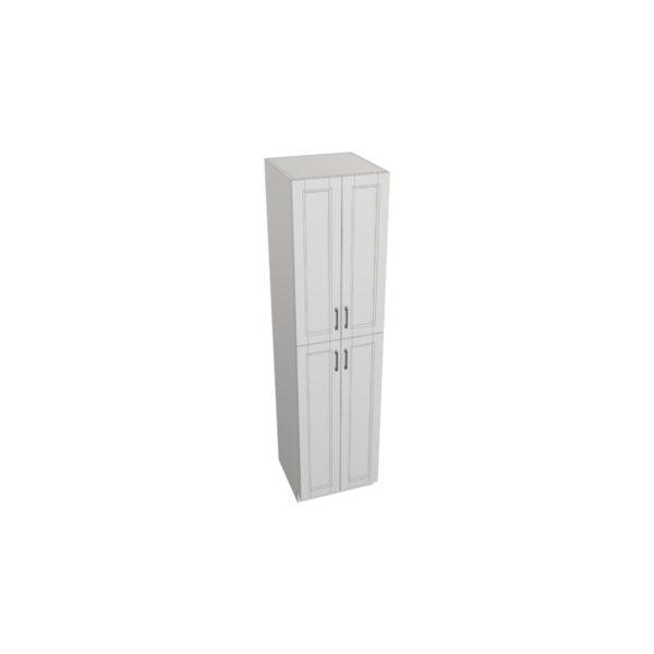 Vail Pure White Box   Utility Cabinet Kit - 24” X 96”H X 24”D