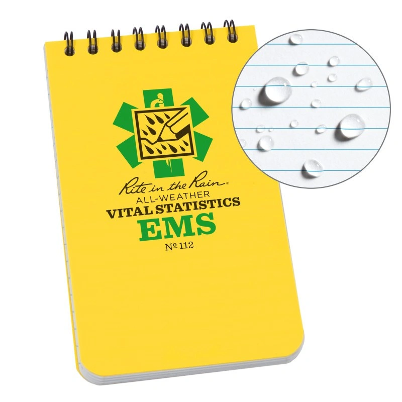 Rite in the Rain No. 112 yellow EMS Vital Stats Notebook
