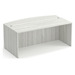 PL189 71" BOW FRONT DESK SHELL- SILVER BIRCH
