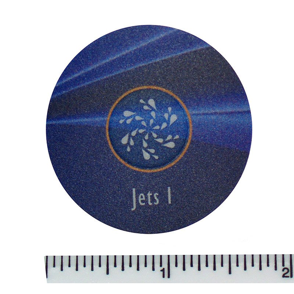 Balboa Series AX10 1 Button Topside Overlay 80-40105-K