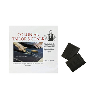 Perfection Master "Old Tailor" Tailor's Crayons, 32 Pieces, Black