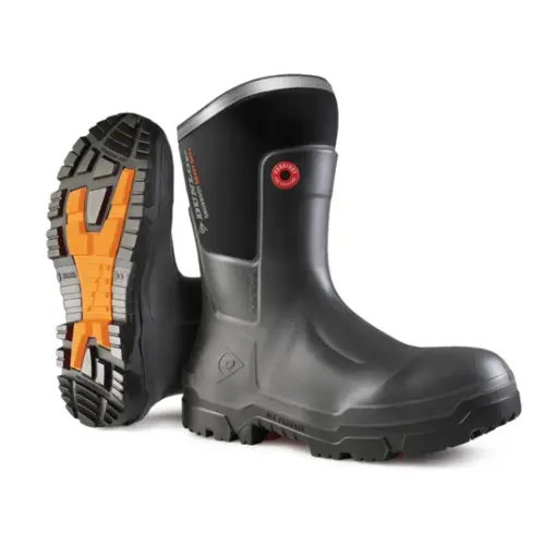 Dunlop Snugboot Heavy Duty Calf Full Safety, Charcoal | 11’’ Work Boots