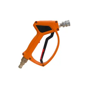 MTM Hydro SGS28 Orange Spray Gun, 4000 PSI, 12 GPM, Live Swivel, SS QC Fittings