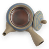 Teapot Kyusu Blue Stripe