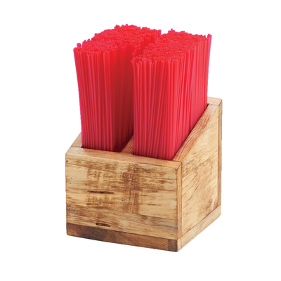 Cal-Mil 3308-99 5-1/4"W x 5-1/4"D x 5-1/2"H Madera Straw Organizer