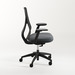 58811 KONFURB NUVÉ CHAIR - Black Frame w/Charcoal Seat