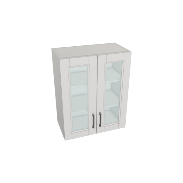 Vail Pure White Box  Glass Door Wall Cabinet Kit - 24”x 30” X 13”