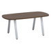SIGAR7635N - 6 ft. Arena Conference Table w/Silver Metal VA Leg