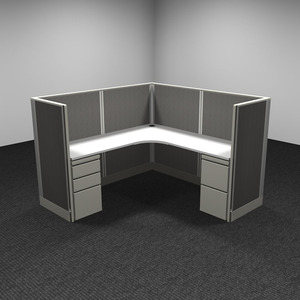 WEBBTYP30 - 53"H, Corner Top, Single, 6' x 6' Webb Typical - power