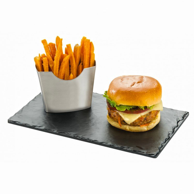 Cal-Mil 1522-712-65M 12"W x 7"D x 1/2"H Faux Slate Serving Board