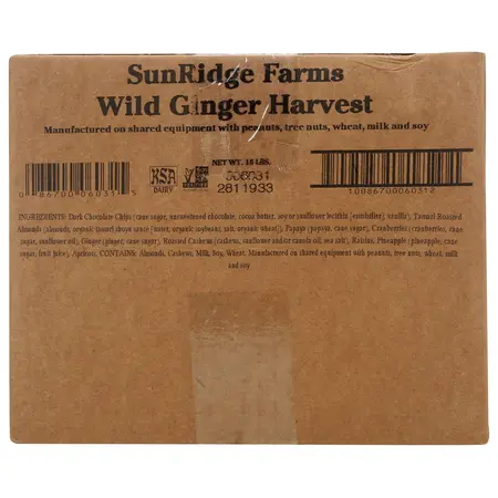 WILD GINGER HARVEST | 16 LBS