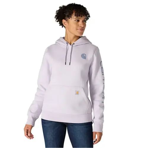 CARHARTT 102791 - Relaxed Fit Midweight Logo Sleeve Graphic Sweatshirt - Mica/Wisteria