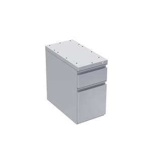 CMPBFSILVER COMPACT METAL PEDESTAL- SILVER