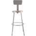 NPS 6230B NPS® 30" Heavy Duty Steel Stool with Backrest