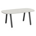 SIGAR7635N - 6 ft. Arena Conference Table w/Black Metal VA Leg