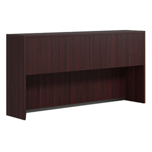 CLAHU1003- Hutch with 4 Laminate Doors- Mahogany