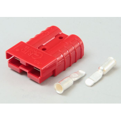 Connector, 50A Red W/#6 Contacts