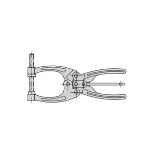 Carr Lane CL-250-PL Forged Toggle Pliers (700lbs) 1-3/4" Jaw, Hex-Head Spindle