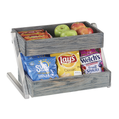 Cal-Mil 3449-2-83 16"W x 20"D x 9-1/2"H Ashwood Merchandiser