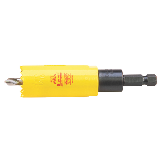 STARRETT ADCH0116 1-1/16'' (27mm) NVP Deep Cut Bi-Metal Hole Saw with Arbor