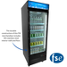 ONE SECTION MERCHANDISER REFRIGERATOR WITH SINGLE SWING GLASS DO