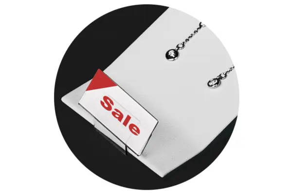 SMALL ACETATE SIGN HOLDER