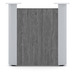 PL389ELPCENTP1 ACCENT CENTER BASE PANEL- Newport Gray with Silver
