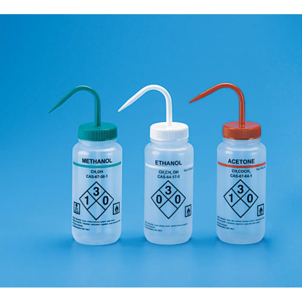Heathrow Scientific Safety Labeled Self Venting Wash Bottles