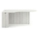PL133L 71" BULLET DESK W/CORNER EXTENSION- LEFT- Silver Birch