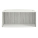 PL187 66" BOW FRONT DESK SHELL- SILVER BIRCH