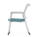 Propel Guest Chair - White Mesh Back with Blue Seat