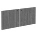 PL44LDLOCK - PAIR LAMINATE HUTCH DOORS W/LOCK - Newport Gray