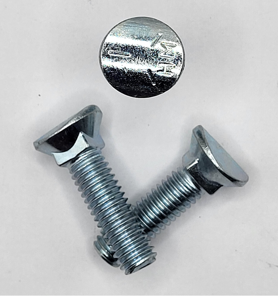 3/8" - 16 X 1 1/2" ELLIPTICAL HEAD PLOW BOLT SAE J429 GR 5 ZINC TRIVALENT CLEAR PER PRINT