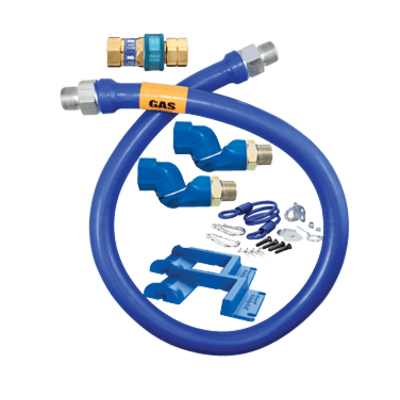 Dormont Manufacturing 1650BPQ2SR48PS Dormont Blue Hose Gas Connector Hose Assembly 1/2" Dia.