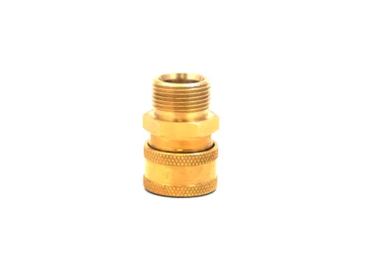 3/8" QC Brass Coupler x  M22 M 15mm Plug