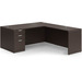 CLALD1046- Classic L-Shape Desk 71" W x 36" D with 47" Return and Box/Box/File Pedestal- Espresso