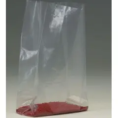8 X 4 X 22" 1.1 MIL 10# CLEAR POLY ICE BAG WITH PRINT, 1000/CS