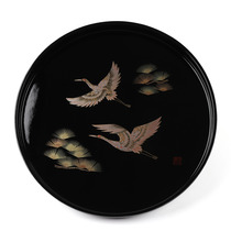 Tray Cranes Pine Black 12"