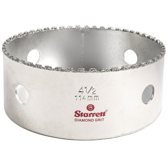 STARRETT KD0412-N 4-1/2'' (114mm) Diamond Grit Hole Saw