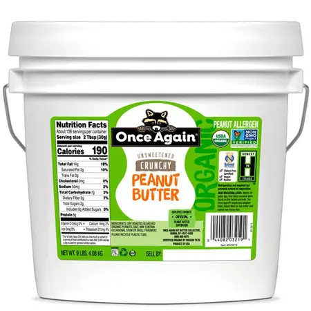 NUT BUTTER PEANUT CRUNCHY OG | 9 LBS