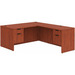 CLALD2043- Classic L-Shape Desk 71" W x 30" D with 42" Return and 2 Box/File Pedestals- Cherry