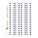 Shelf ID Adhesive Sticker Sheets