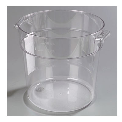 Carlisle StorPlus 18 qt Clear Round Container