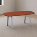 SIGAR7635N - 6ft. Arena Conference Table with Silver Metal VA Leg
